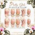 Butterfly Veil protected flattened branded nail card by Pretty Girls Plants & Glam