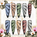 Butterfly Wings protected flattened branded nail card by Pretty Girls Plants & Glam