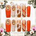 Coral Luxe protected flattened branded nail card by Pretty Girls Plants & Glam