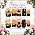 Garden Friends protected flattened branded nail card by Pretty Girls Plants & Glam