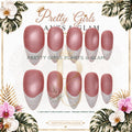 Mauve Stardust protected flattened branded nail card by Pretty Girls Plants & Glam