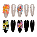Midnight Watercolor press-on nail set