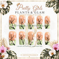 Mint Blossom protected flattened branded nail card by Pretty Girls Plants & Glam