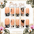 Noir Hearts protected flattened branded nail card by Pretty Girls Plants & Glam
