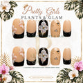 Noir Lily protected flattened branded nail card by Pretty Girls Plants & Glam