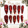 Ruby Royale protected flattened branded nail card by Pretty Girls Plants & Glam