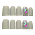 Sage Crystal press-on nail set