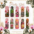 Tropical Muse protected flattened branded nail card by Pretty Girls Plants & Glam